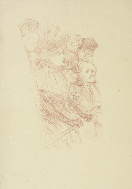 Henri de Toulouse-Lautrec : Procès Lebaudy, déposition de Mademoiselle ..., 1896. 