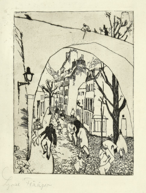 Lyonel Feininger : Die grüne Brücke, 1910-1911. 