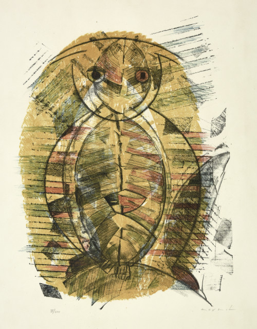 Max Ernst : Hibou-Arlequin, 1955. 