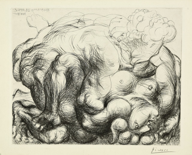 Pablo Picasso  : L'Etreinte. III , 1933. 