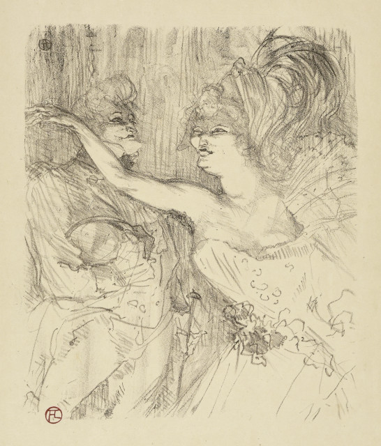 Henri de Toulouse-Lautrec : Guy et Mealy, dans 'Paris qui marche', 1898. 