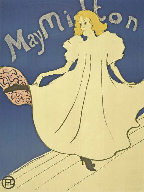 Henri de Toulouse-Lautrec  : May Milton - Plakat , 1895. 