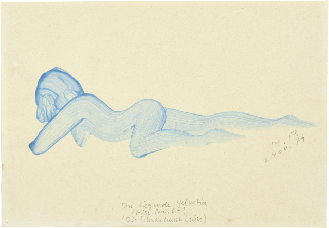 Markus Raetz : Die liegende Helvetia, 1979. 