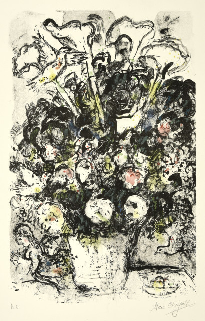 Marc Chagall  : Le Bouquet blanc , 1969. 