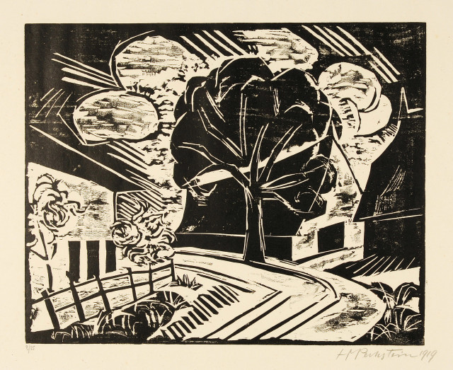 Hermann Max Pechstein : Am Dorfeingang, 1918. 