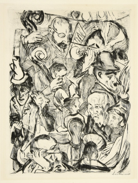 Max Beckmann  : Cafémusik , 1918. 