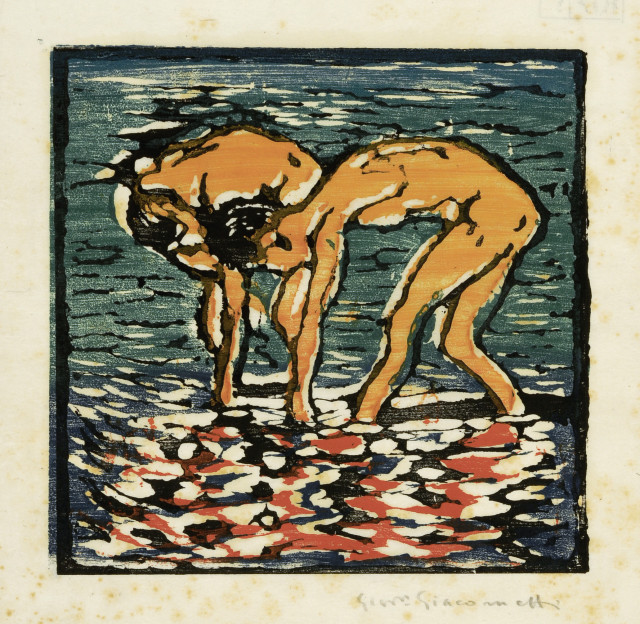 Giovanni Giacometti : Fanciulli nel lago - Alberto und Diego am ..., 1916. 