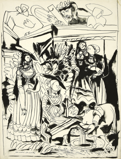 Pablo Picasso : David et Bethsabée, 30. März 1947.  