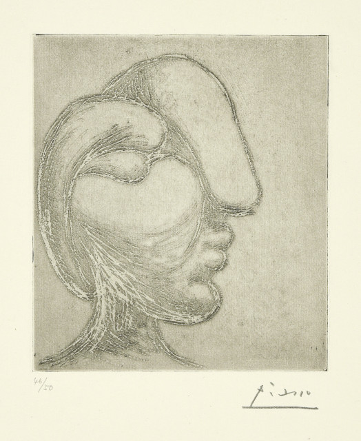 Pablo Picasso : Sculpture: Profil de Marie-Thérèse, 12. März 1933. 