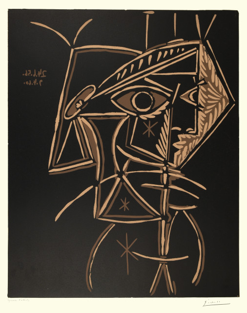 Pablo Picasso  : Buste de femme: Jacqueline , 1959 und 1960. 