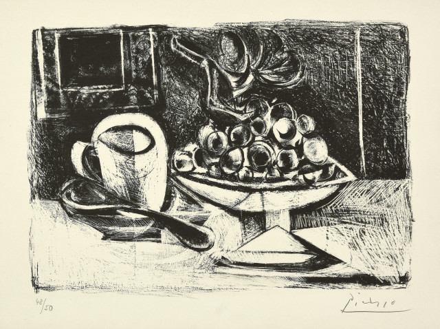 Pablo Picasso : Nature morte au compotier, 16. November 1945. 