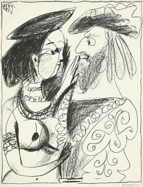 Pablo Picasso : Seigneur et fille, 6. Januar 1959. 