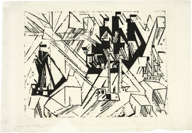 Lyonel Feininger : Marine, 1918. 