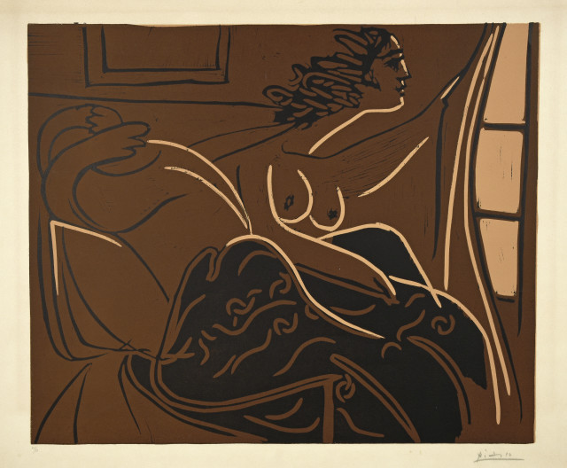 Pablo Picasso  : Deux femmes au réveil , 1959. 