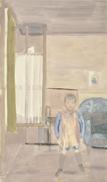 Otto Meyer-Amden : Knabe in Interieur, 1918-1925. 