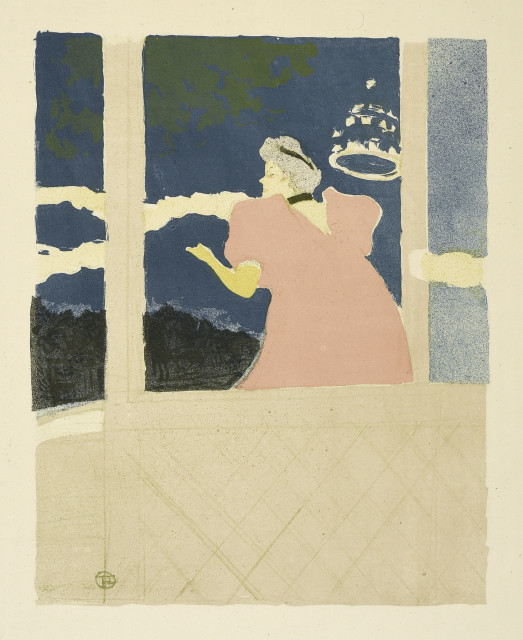 Henri de Toulouse-Lautrec : Aux Ambassadeurs - Chanteuse au café ..., 1894. 