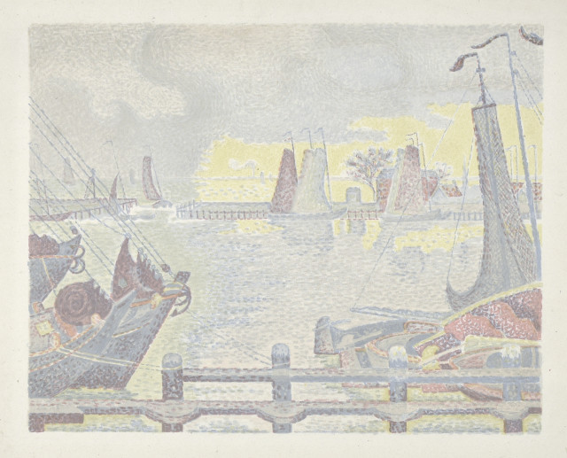 Paul Signac : Les Bateaux à Flessingue, 1896-1897. 