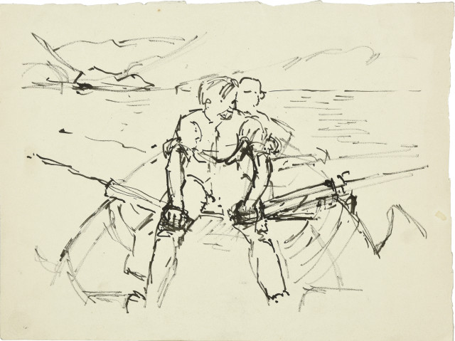 Giovanni Giacometti : Ruderer, Um 1925.  