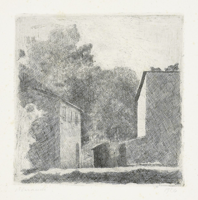 Giorgio Morandi : Paesaggio (Chiesanuova), 1924. 