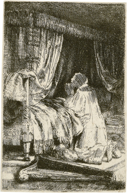 Rembrandt Harmensz. van Rijn : David betend, 1652 