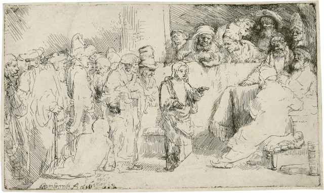 Rembrandt Harmensz. van Rijn : Der stehende Jesusknabe inmitten der ..., 1652 