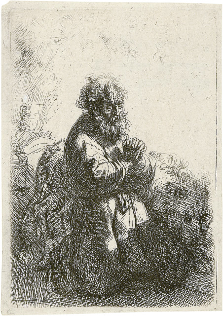 Rembrandt Harmensz. van Rijn : Der heilige Hieronymus im Gebet, 1635 
