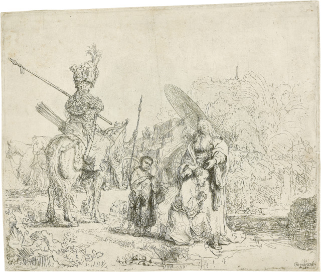 Rembrandt Harmensz. van Rijn : Die Taufe des Kämmerers, 1641 
