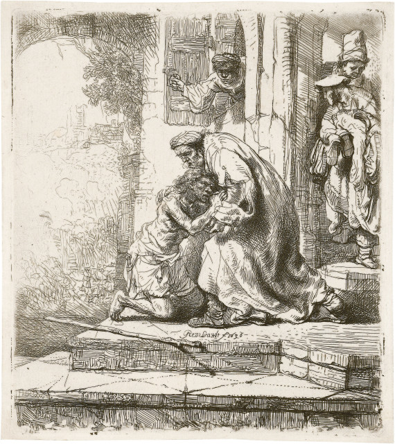 Rembrandt Harmensz. van Rijn  : Der verlorene Sohn , 1636 