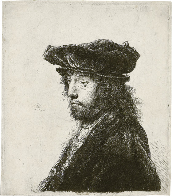 Rembrandt Harmensz. van Rijn : Der vierte Orientalenkopf, Um 1635 