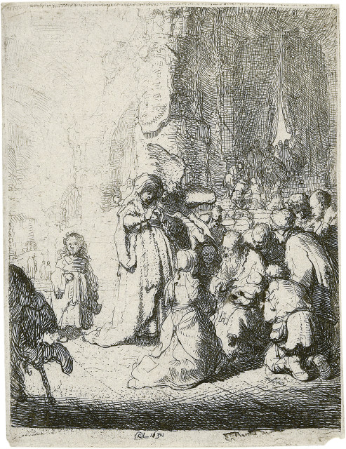 Rembrandt Harmensz. van Rijn : Die Darstellung im Tempel, kleine Fassung, 1630 