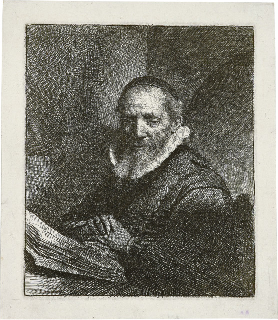 Rembrandt Harmensz. van Rijn  : Der Prediger Jan Cornelis Sylvius , 1633 
