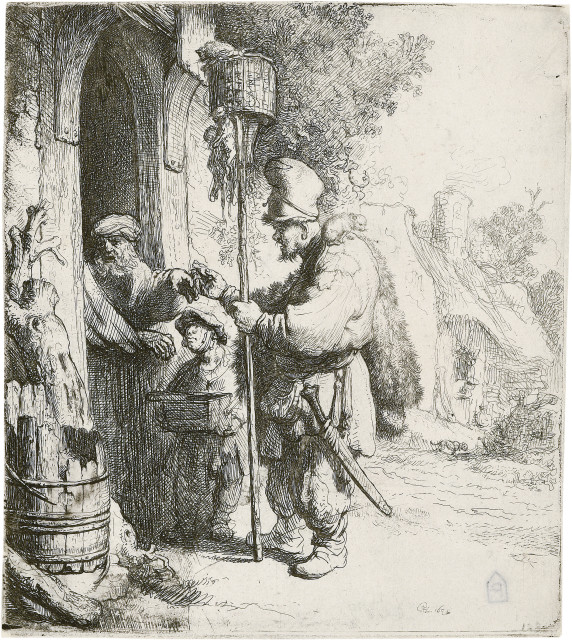 Rembrandt Harmensz. van Rijn  : Der Rattengiftverkäufer , 1632 