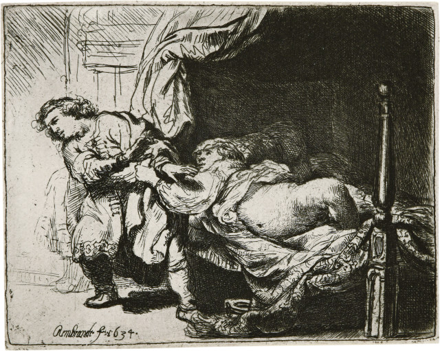 Rembrandt Harmensz. van Rijn : Joseph und Potiphars Weib, 1634 