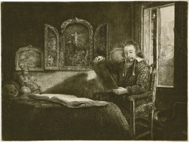 Rembrandt Harmensz. van Rijn  : Abraham Francen, Apotheker , Um 1657 