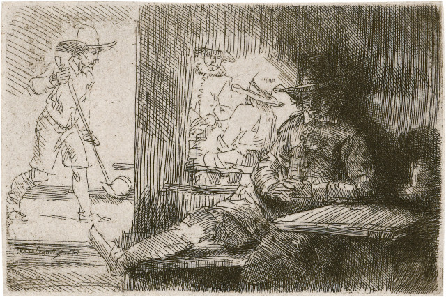 Rembrandt Harmensz. van Rijn : Der Kolf Spieler - Der Ringball Spieler - ..., 1654 