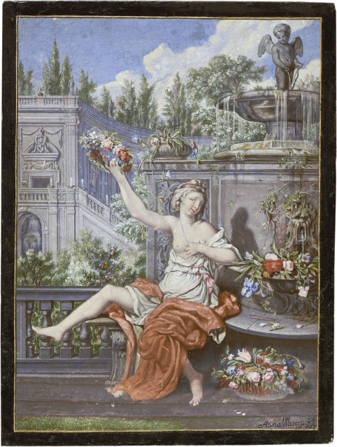Anna Waser : Flora - Kopie nach Josef Werner von 1666, 1697 