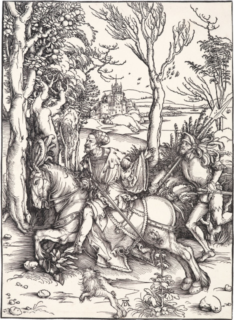 Albrecht Dürer : Reiter und Landsknecht, Um 1496 