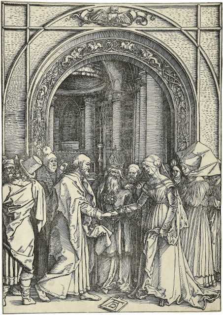 Albrecht Dürer : Die Verlobung Mariens, Um 1504 
