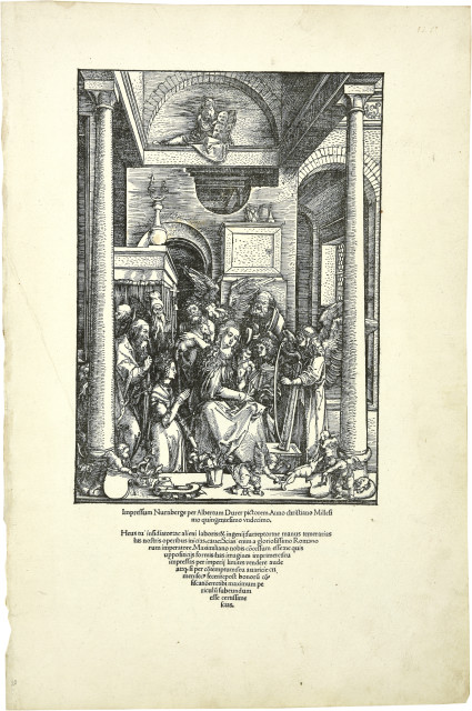 Albrecht Dürer : Mariens Verehrung - Verherrlichung Mariens, Um 1502 