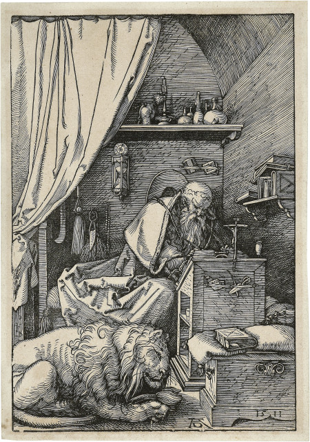 Albrecht Dürer  : Der heilige Hieronymus in der Zelle , 1511 
