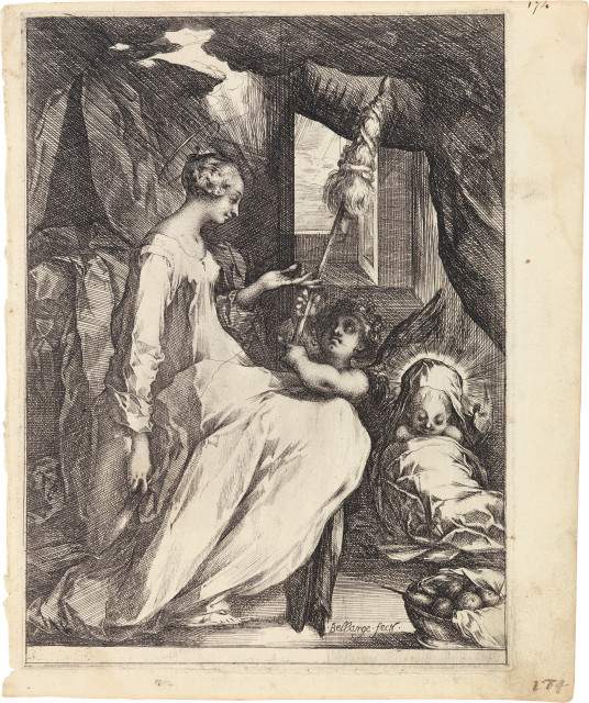 Jacques Bellange : La Vierge et l'Enfant Jésus - Madonna mit ..., Um 1610 - 1620 