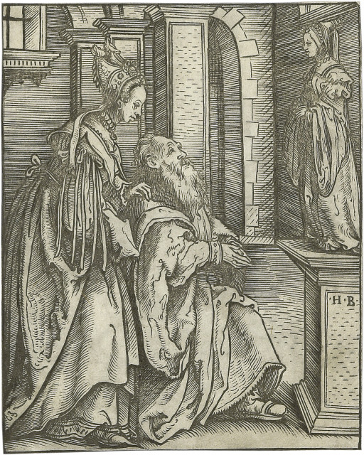 Hans Burgkmair d. Ä. : Salomons Götzendienst, Um 1519 