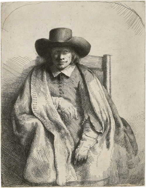 Rembrandt Harmensz. van Rijn : Clement de Jonghe, Graphikhändler in ..., 1651 