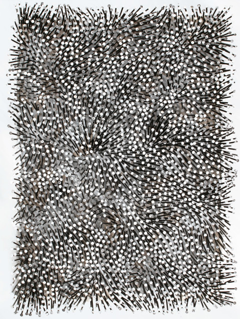Günther Uecker  : Weisses Feld , 1994 