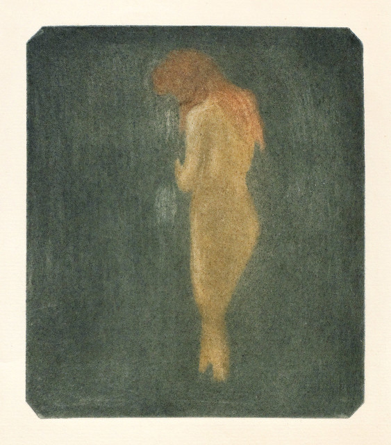 Edvard Munch : Stehender weiblicher Akt, 1896 