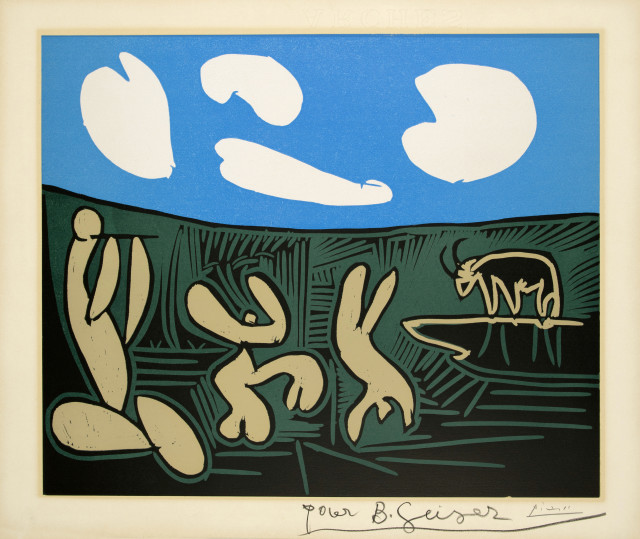Pablo Picasso  : Bacchanale à l'acrobate , 1959 