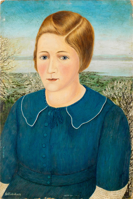 Adolf Dietrich : Mädchenbildnis - Bildnis Ruth Koller, 1939 