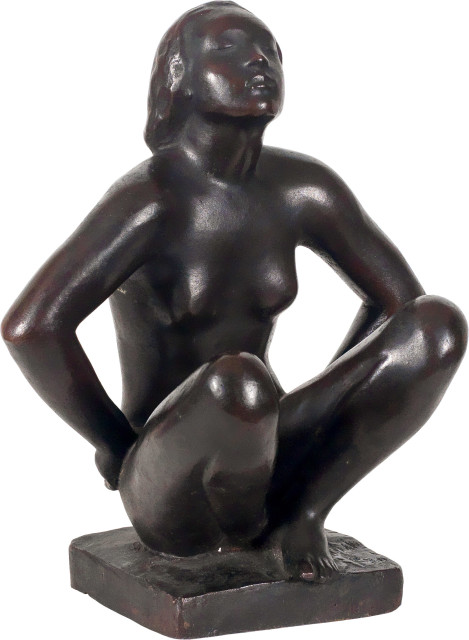 Georg Kolbe : Kauernde, 1917, Guss von 1940 