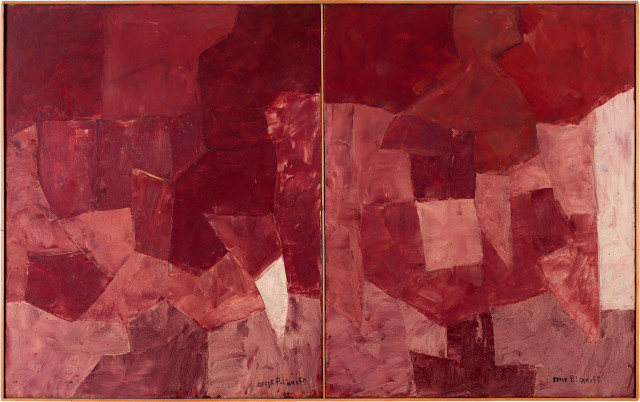 Serge Poliakoff : Dyptique rouge, 1958 