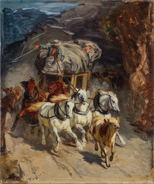 Rudolf Koller  : Die Gotthardpost , 1873 